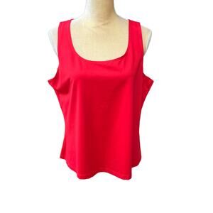 WORTH Red Stretchy Nylon Tank Top Cami EUC Size XL